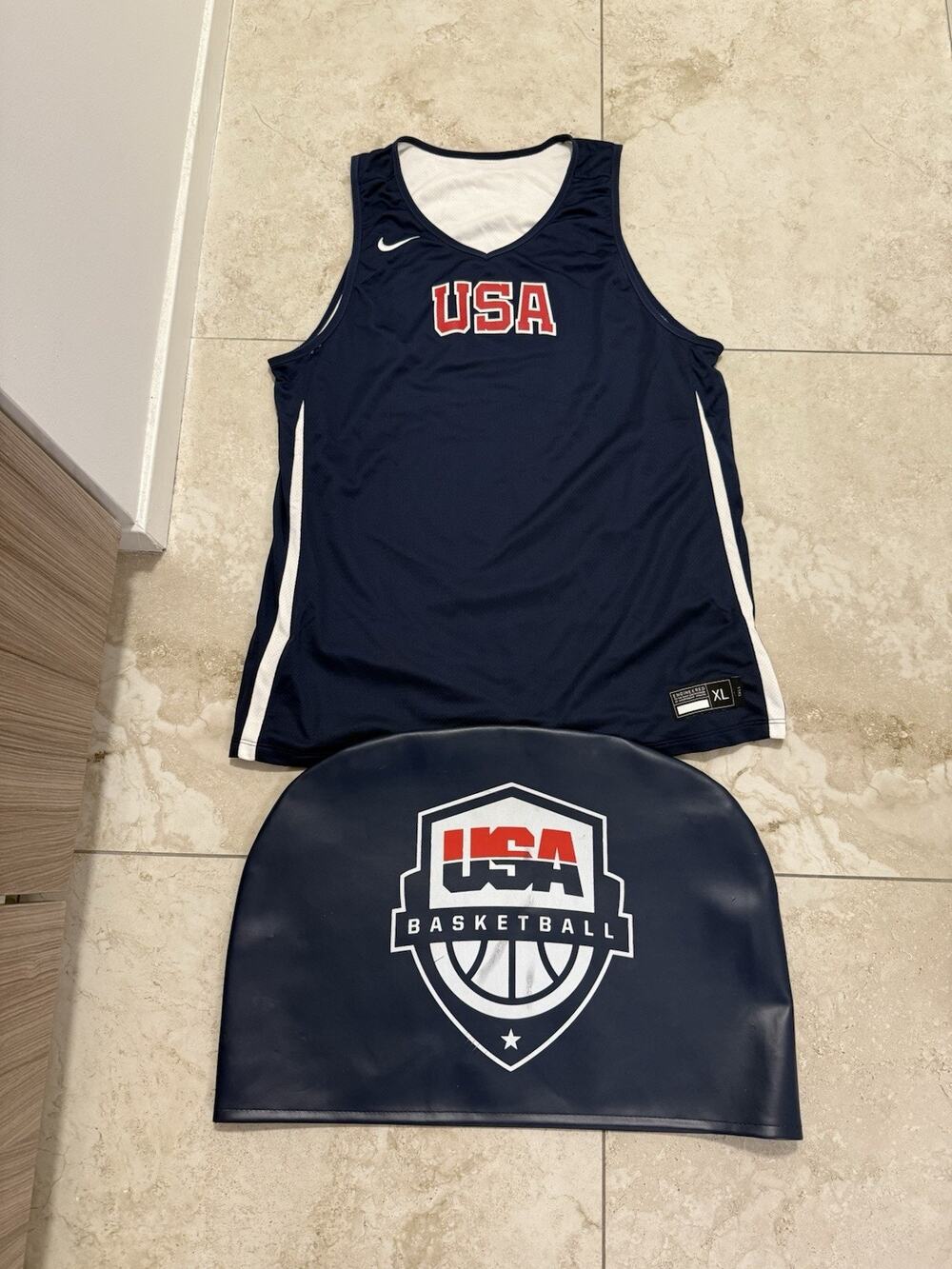 Nike USA Basketball Reversible Practice Jersey XL + Seat Cover Team Issue